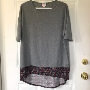 Lula Roe floral hem tunic